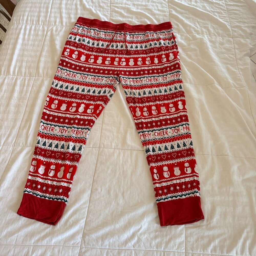 Little Sleepies Red White & Green Holiday Pajama Pants